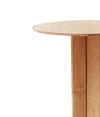 Form & Refine Trefoil Runder Tisch Ø: 75 cm – Weiß geölte Eiche