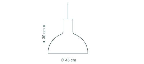 Secto Design Victo 4251 Pendelleuchte Ø: 45 cm - Birke