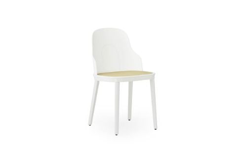 Normann Copenhagen Allez Chair PP Outdoor SH: 45,5 cm - White / Molded Wicker Seat