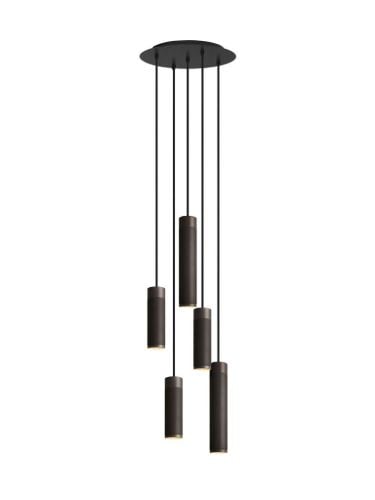 Thorup Copenhagen Patrone Pendant Cluster 5-Light  Ø: 33 cm - Bruneret Messing