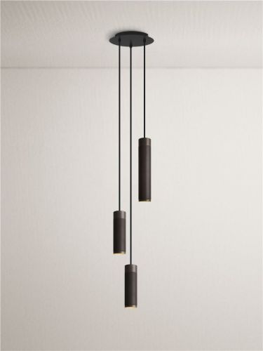 Thorup Copenhagen Patrone Pendelleuchte Cluster 3-flammig Ø: 22 cm – Messing brüniert