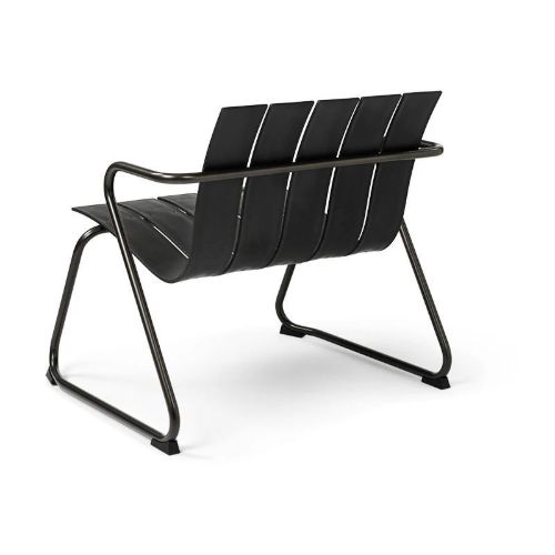 Mater Ocean Lounge Gartenstuhl SH: 39 cm - Schwarz
