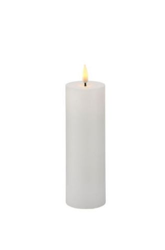 Sirius Sille Genopladelige Stearinlys H: 15 cm - Hvid