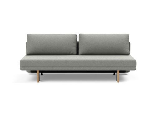 Innovation Living Black Label ILB 300 abnehmbares Schlafsofa, L: 200 cm – Mahogataubengrau/lackierte Eiche