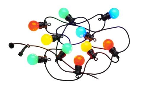 Sirius Lucas Start Sæt Lyskæde 10 LED Pærer - Multi/Sort