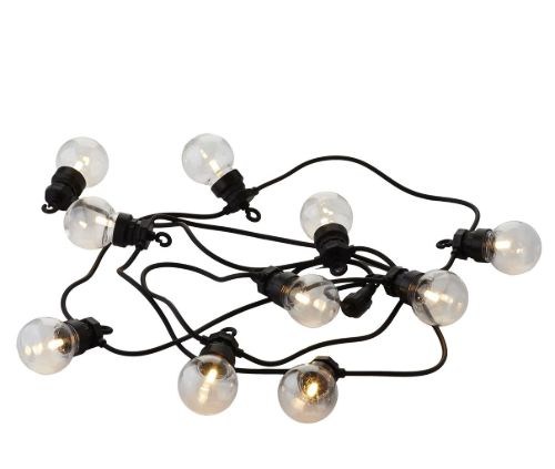Sirius Lucas Start Sæt Lyskæde 10 LED Pærer - Klar/Sort