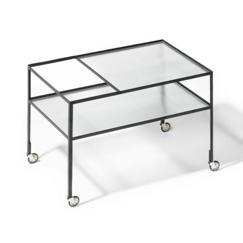 Please Wait To Be Seated Herbert Hirche Bar Wagon 70x50,6 cm - Black Frame
