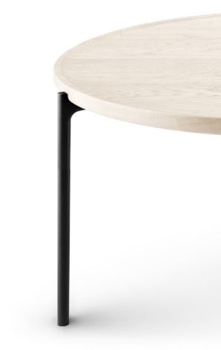 Eva Solo Savoye Couchtisch Ø: 90 H: 42 cm – Weiß geölte Eiche