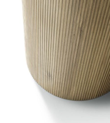 Vipp 494 Cabin Runder Tisch Ø: 130 cm – Helle Eiche / Grauer Marmor