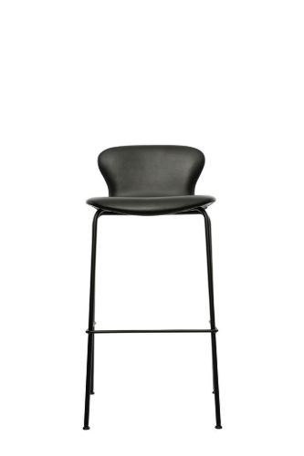Bruunmunch PLAYchair Bar LowBack Fully Upholstered SH: 75 cm - Black/Black Hero Leather