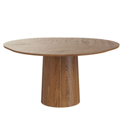 Skovby SM33 Spisebord Ø: 123 cm - Naturolieret Valnød