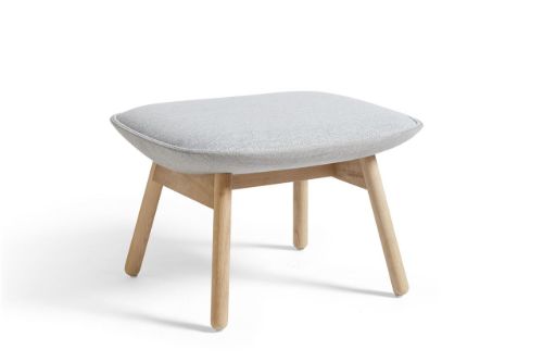 HAY Uchiwa Ottoman H: 39 cm  - Lacquered Oak/Mode 002 Remix 123