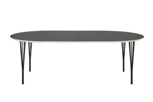 Haslev Zusatzplatte für Symphony 82 105 x 48 cm – Graphitlaminat