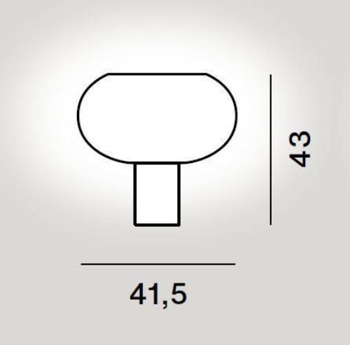 Foscarini Buds 2 Tischleuchte H: 43 cm - Grau