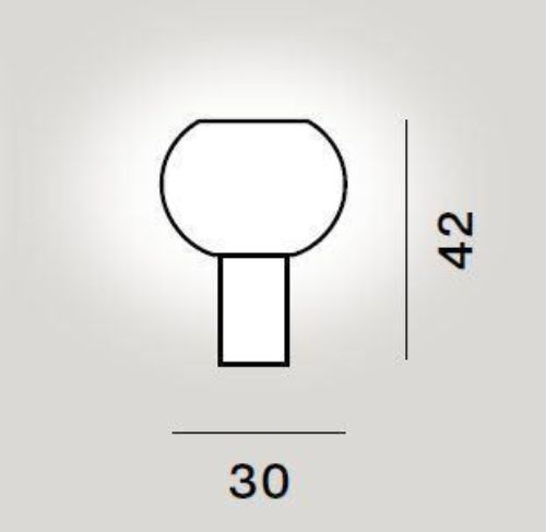 Foscarini Buds 3 Tischleuchte H: 42 cm – Grüner Bambus