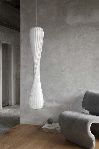 Tom Rossau TR7 Pendelleuchte 25x112 cm - Weiß
