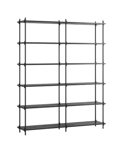 Moebe Shelving System Double 200x162 cm - Black