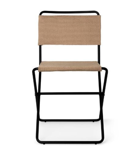 Ferm Living Desert Esszimmerstuhl 46x79 cm - Schwarz/Sand OUTLET