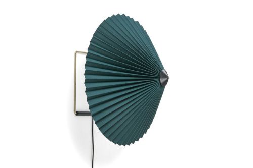 HAY Matin Wall Lamp 380 38x25 cm - Green/Brass