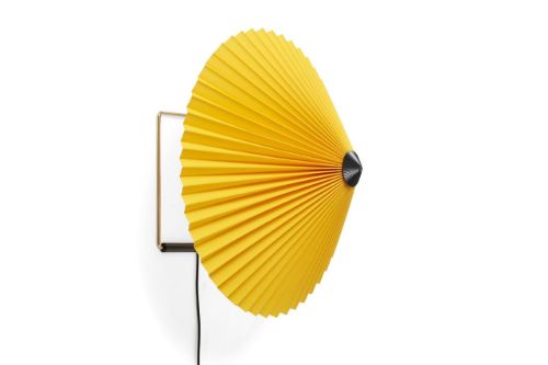 HAY Matin Wall Lamp 380 38x25 cm - Yellow / Brass