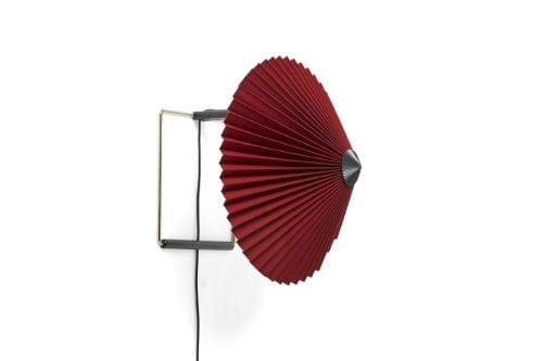 HAY Matin Wall Lamp 300 30x25 cm - Oxide Red / Brass