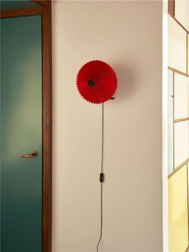 HAY Matin Wandleuchte 300 30x25 cm - Oxidrot / Messing
