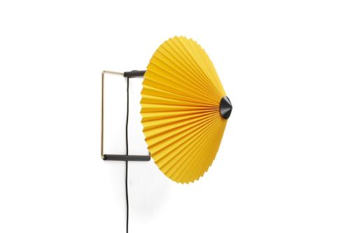 HAY Matin Wall Lamp 300 30x25 cm - Yellow / Brass