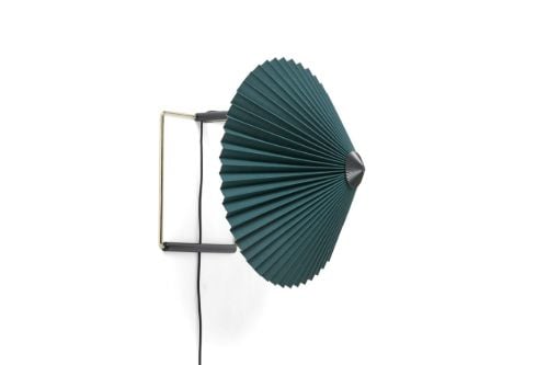 HAY Matin Wall Lamp 300 30x25 cm - Green / Brass