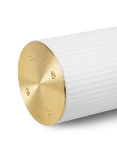 Ferm Living Vuelta Pendelleuchte H: 100 cm – Weiß/Messing