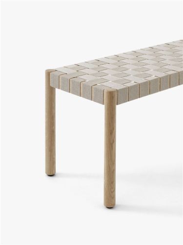 &Tradition TK4 Betty Bench Small B: 105 cm – Eiche / Naturleinen
