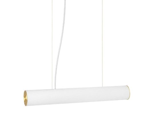 Ferm Living Vuelta Pendant H: 60 cm - White/Brass