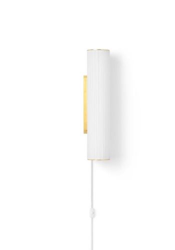 Ferm Living Vuelta Wall Lamp H: 40 cm - White/Brass OUTLET