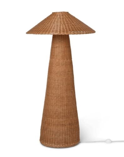 Ferm Living Dou Floor Lamp H: 131 cm - Natural