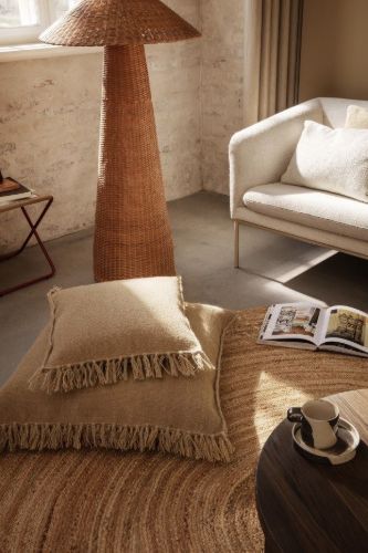 Ferm Living Dou Stehlampe H: 131 cm - Natur