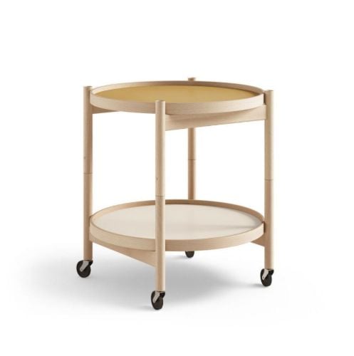 Brdr. Krüger Bølling Bakkebord m. 2 bakker Ø: 50 cm - Olieret Bøg/Sunny