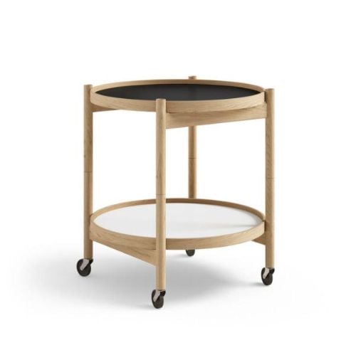 Brdr. Krüger Bølling Bakkebord m. 2 bakker Ø: 50 cm - Olieret Eg/Base