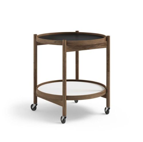 Brdr. Krüger Bølling Bakkebord m. 2 bakker Ø: 50 cm - Røget Eg Olieret/Base