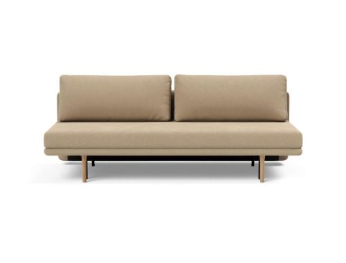 Innovation Living Black Label ILB 300 abnehmbares Schlafsofa, L: 200 cm – Yogia Ingwer/lackierte Eiche