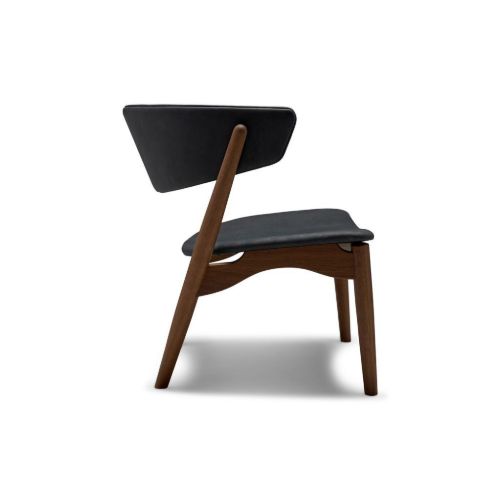 Sibast Furniture No 7 Lounge Chair Vollgepolstert SH: 35 cm – Räuchereiche / Leder Dunes Anthrazit