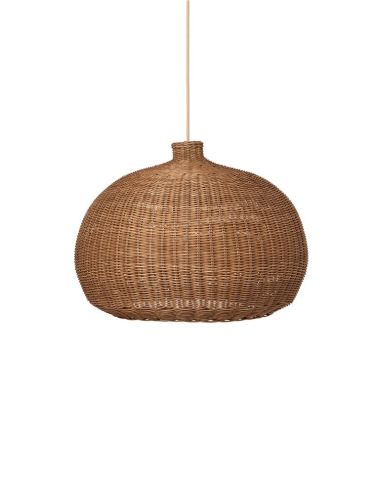 Ferm Living Geflochtener Lampenschirm Belly Ø: 54 cm - Natur