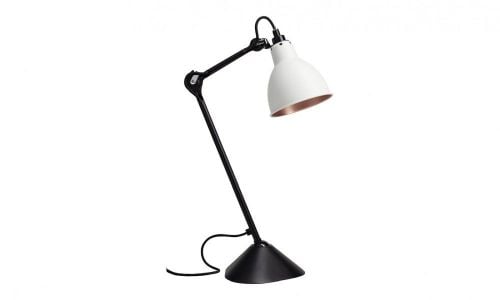 DCW Editions Lampe Gras N205 Bordlampe Rund H: 59cm - Sort/Hvid/Kobber
