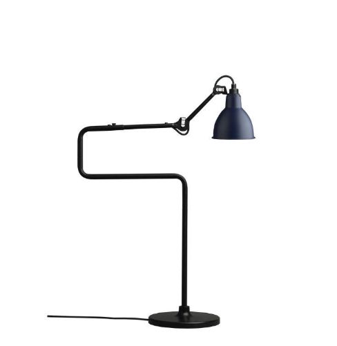 DCW Editions Lampe Gras N317 Bordlampe Rund H: 65cm - Sort/Blå