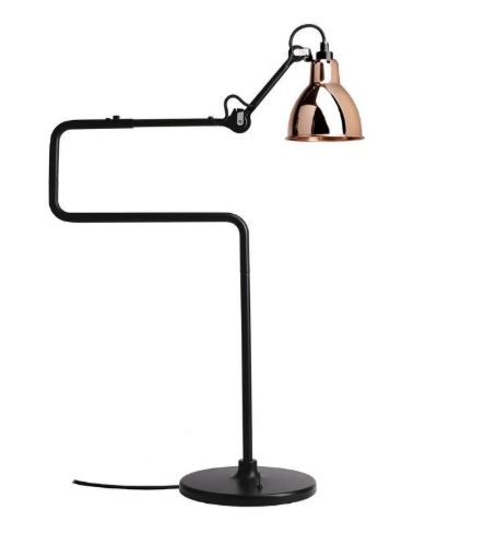 DCW Editions Lampe Gras N317 Bordlampe Rund H: 65cm - Sort/Kobber
