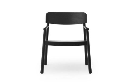 Normann Copenhagen Timb Lounge Sessel SH: 42 cm - Schwarz