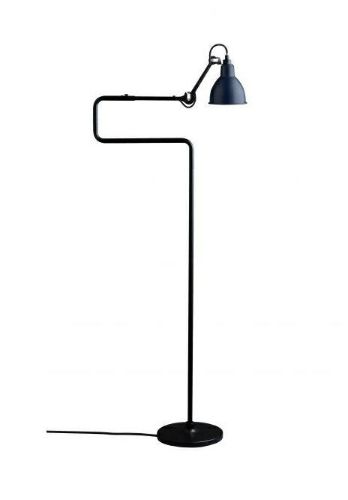 DCW Editions Lampe Gras N411 Gulvlampe Rund H: 121cm - Sort/Blå