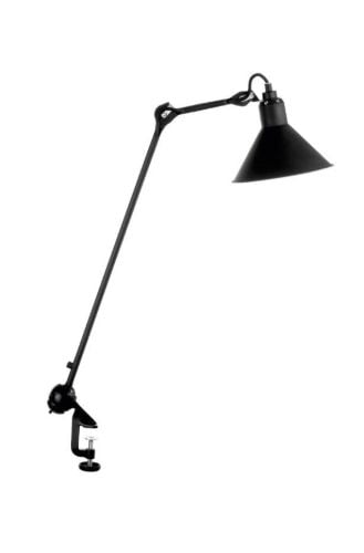 DCW Editions Lampe Gras N201 Bordlampe m. klemme Konisk H: 59cm - Sort/Sort
