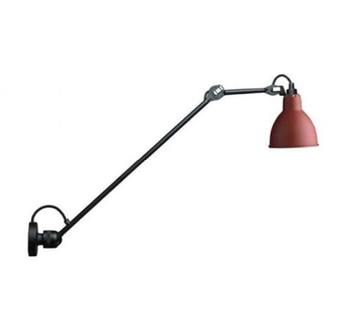 DCW Editions Lampe Gras N304L40 Væglampe Rund H: 40cm - Sort/Rød