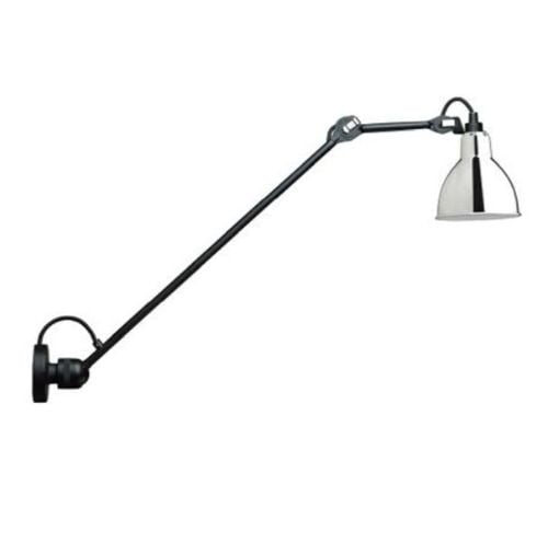 DCW Editions Lampe Gras N304L40 Væglampe Rund H: 40cm - Sort/Krom