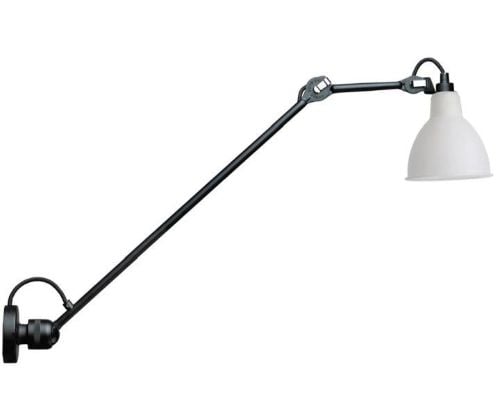 DCW Editions Lampe Gras N304L40 Væglampe Rund H: 40cm - Sort/Glas