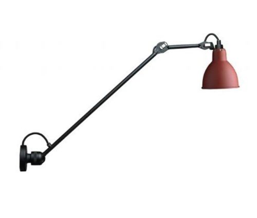DCW Editions Lampe Gras N304L60 Væglampe Rund H: 60cm - Sort/Rød